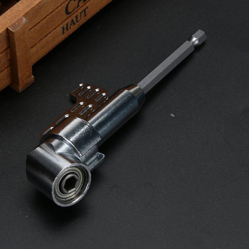 105 Degree 1/4in Driver Hex Screwdriver Bit Holder Power Drill Tool Gadget