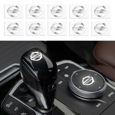 Самодельная 3D металлическая наклейка для декора салона автомобиля, аксессуары для автомобиля Nissan Qashqai X J10 J11 Trail Tiida Teana Skyline Juke X-trail