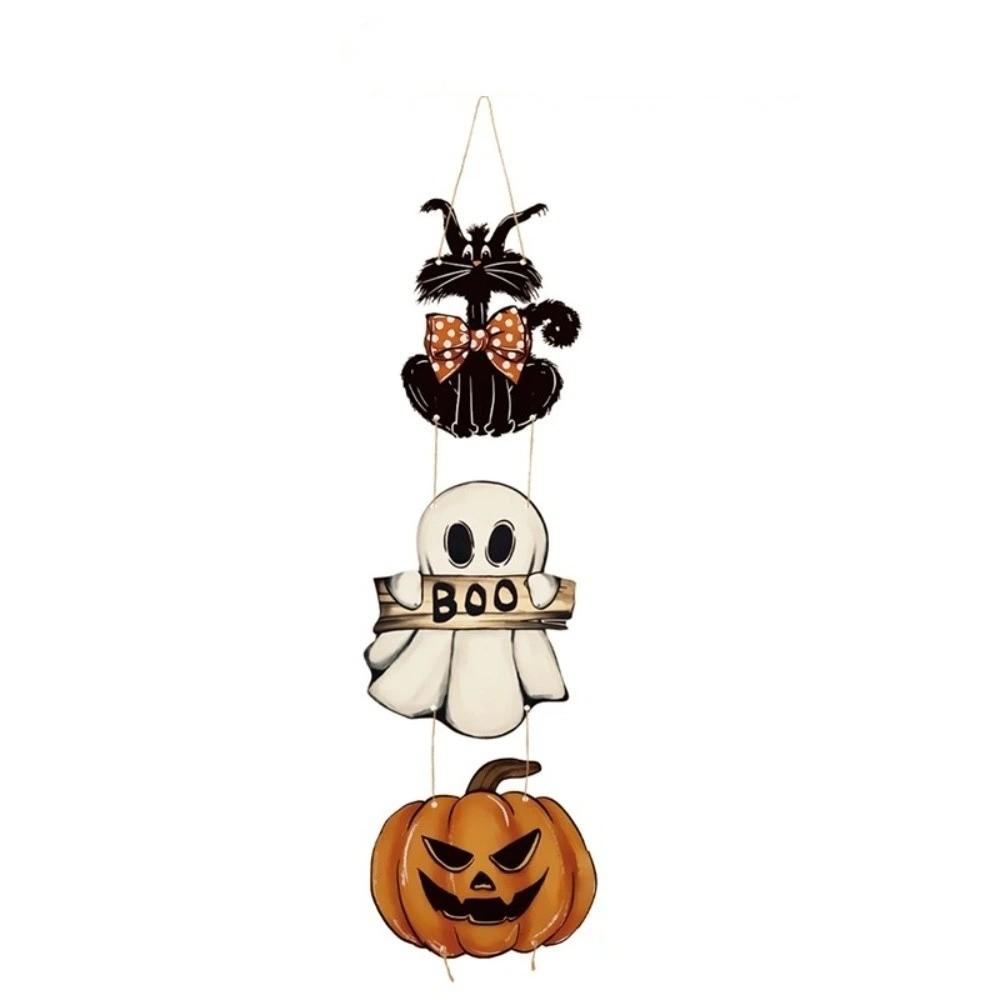 Cute Halloween Door Hanging Spooky Wall Pendant Fahsion Pumpkin Ghost Ornament Home Decor