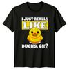 Забавная футболка с уткой Мне просто очень нравятся утки Ок Милый животный каламбур
