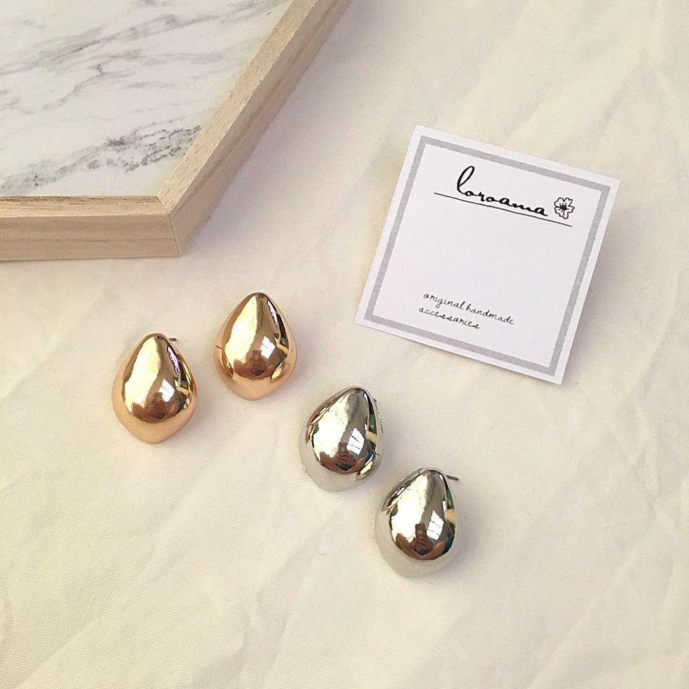 Стереоскопическая яркая поверхность Brincos Модные аксессуары Серьги-гвоздики Ювелирные изделия Серьги-подвески