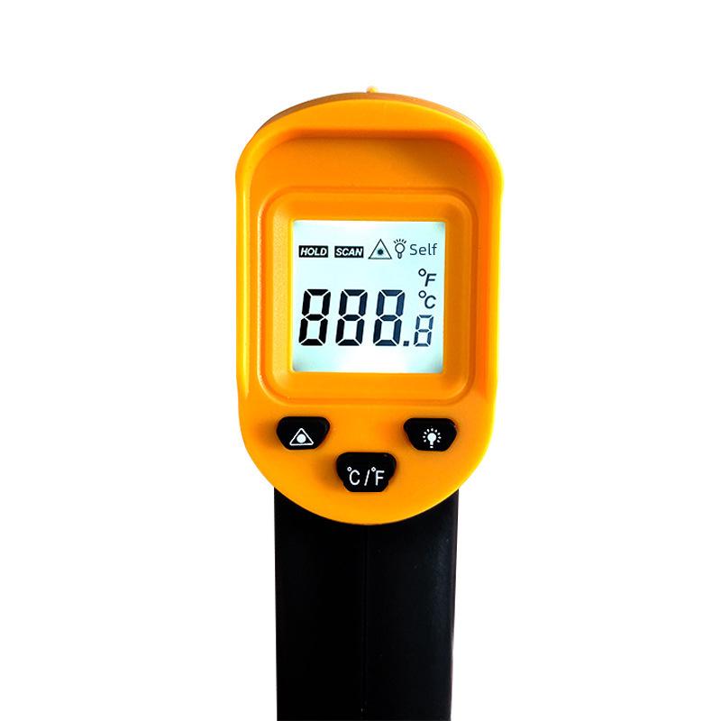 Инфракрасный термометр, пирометр для кухни, масла, воды, молока, барбекю, выпечки и измерения высоких температур.