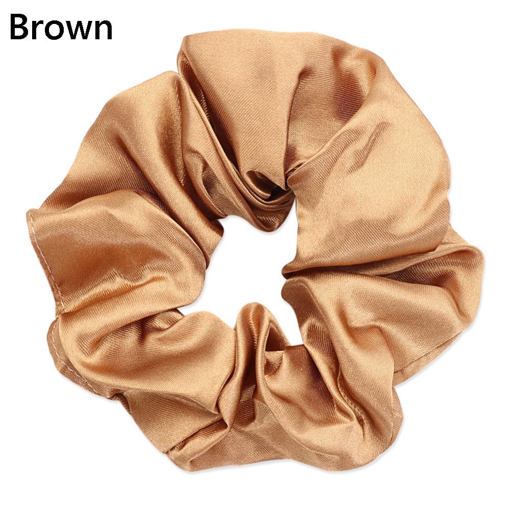 Women Hair Accessories Headband Hair Rope Satin Silk Hair Tie Elastic Scrunchies Ponytail Holder