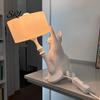 LED Cat Night Light Naughty Table Lamp 3D Printed Tipping Ornament Creative Bedside for Living Room Bedroom Home Decor Animal