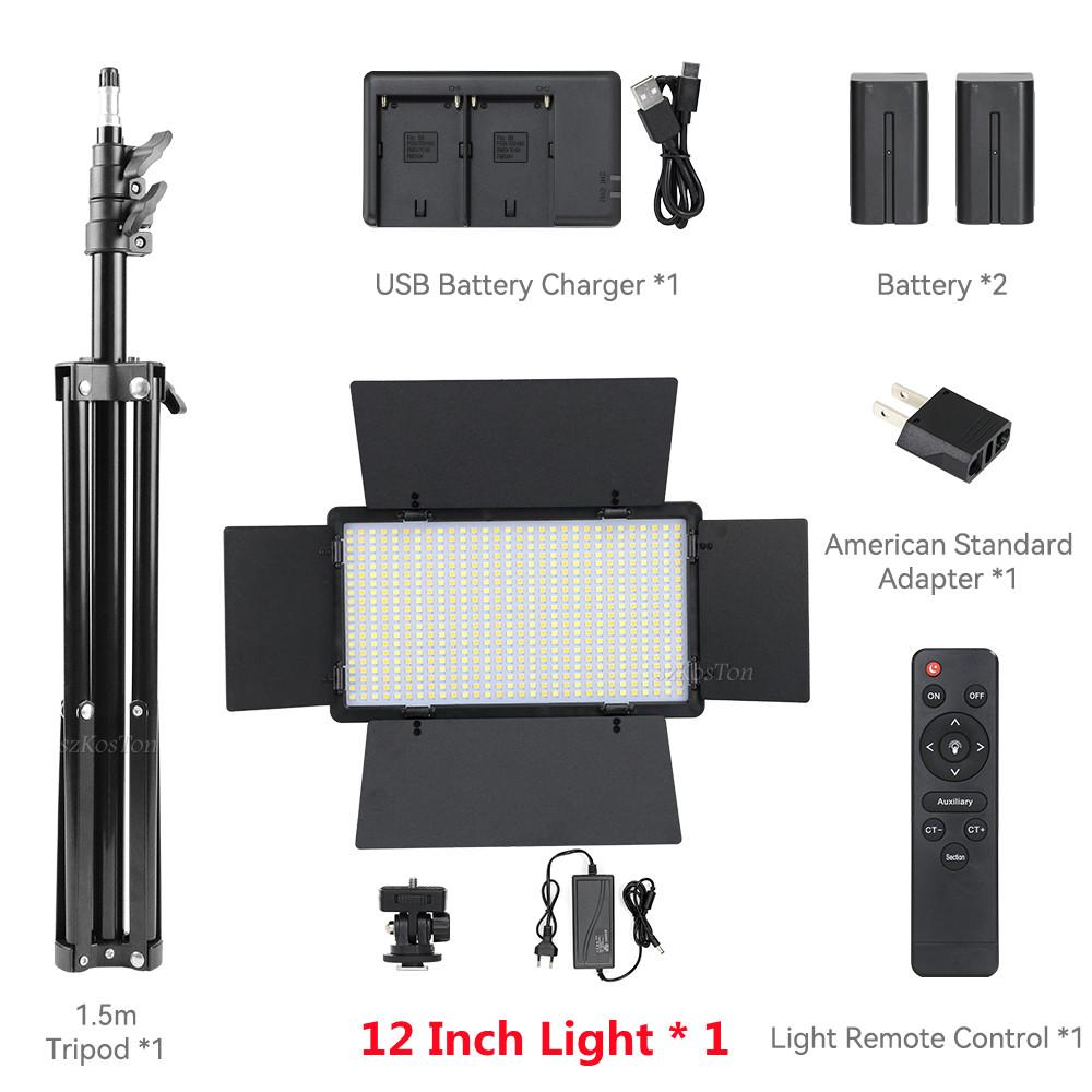 U800 LED Photo Studio Light For Yotube Game Live Video Lighting Portable 40/50W Photography Panel Lamp Stand With Remote Control