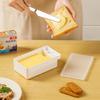 1Pc Butter Dish with Cover Butter Fresh-keeping Box with Cutter Slicer Countertop Butter Box for Home Cheese Storage Box