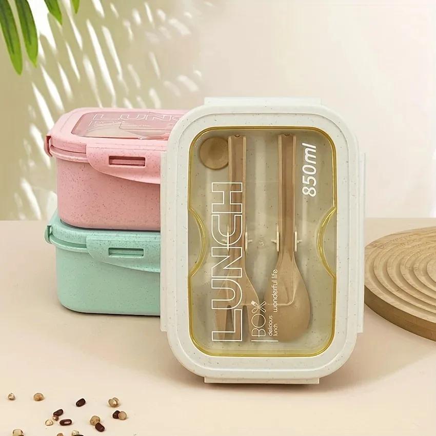 1 Портативный ланч-бокс для микроволновой печи Здоровый Bento-бокс без BPA Кухонный контейнер для еды Ланч-бокс Домашние аксессуары