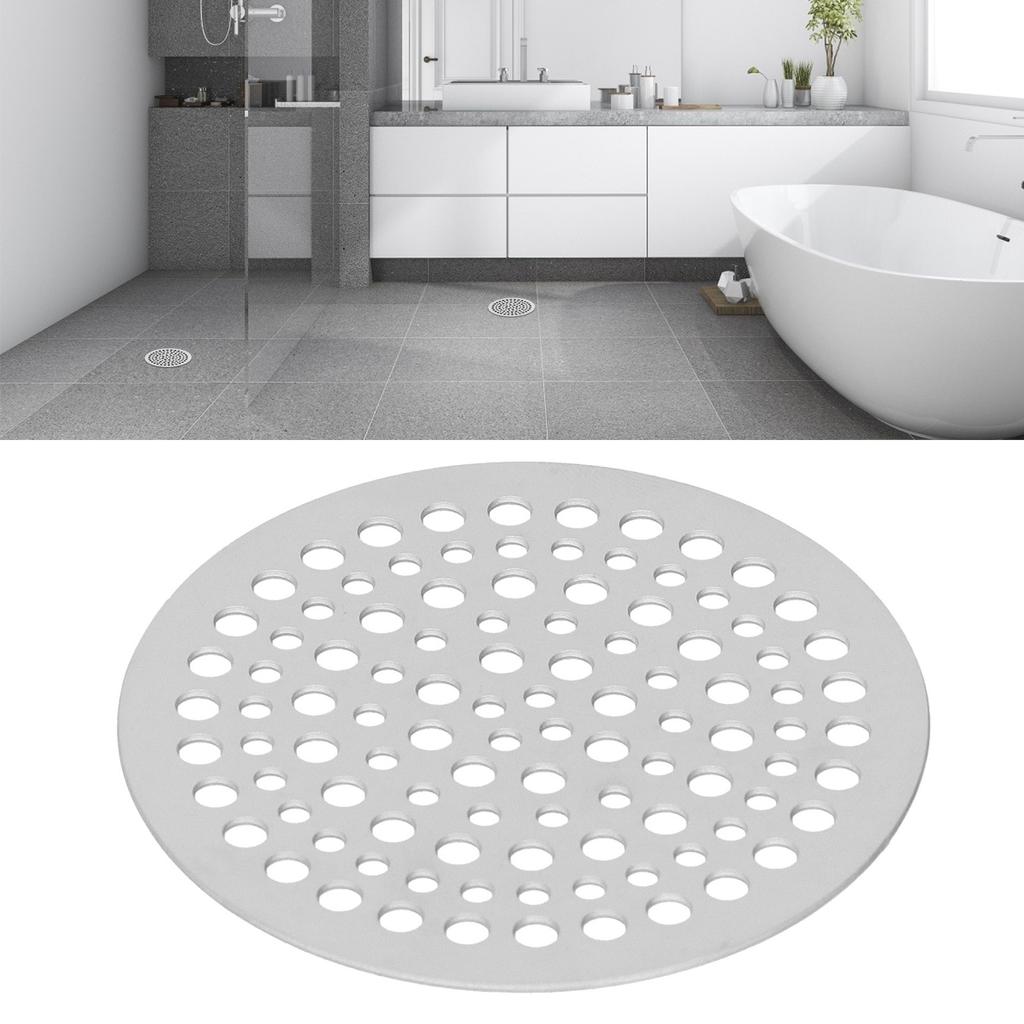 Floor Drain Filter Stainless Steel Round Drainage Shower Strainer Mesh Piece Anti Blocking(82mm )