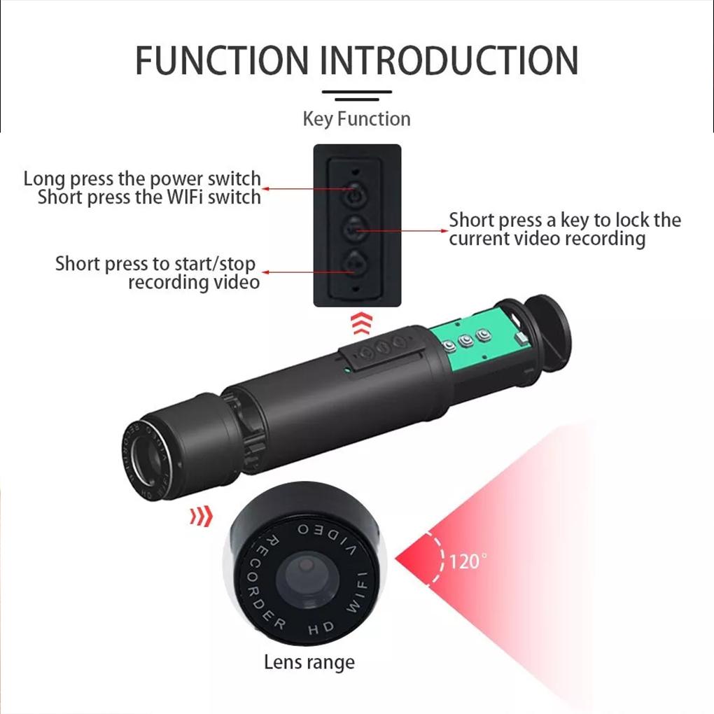 HD 1080P WiFi камера для мотоцикла перезаряжаемый видеорегистратор водонепроницаемый спортивный экшн-камкордер видеорегистратор аксессуары