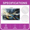 Abstract Print Placemats of 4 for Kids Girls Art Design Placemat for Kitchen Dining Table Decor Indoor Outdoor 18"x12" Graffiti Style Table Place Mats