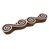 Wooden Textile Stamps Brown Decorative Handcarved Stamp Indian Printing