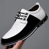 Four Seasons Men's Business Breathable Casual Lace-Up Leather