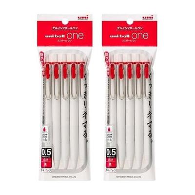 Mitsubishi Pencil Uni-ball One 0,5 мм Красный 5 шт.