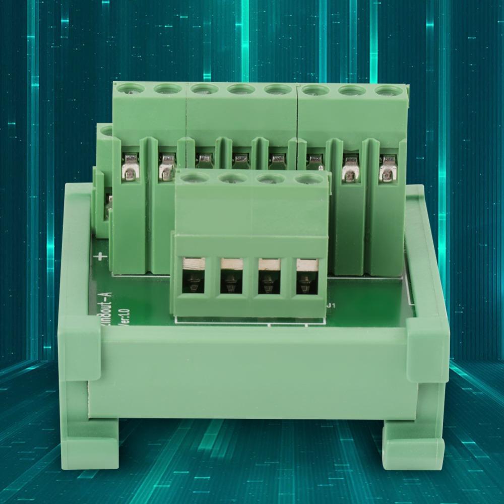 52 *49*46mm Breakout Board 2 In 8 Out Terminal Blocks Module Control Panel Systems