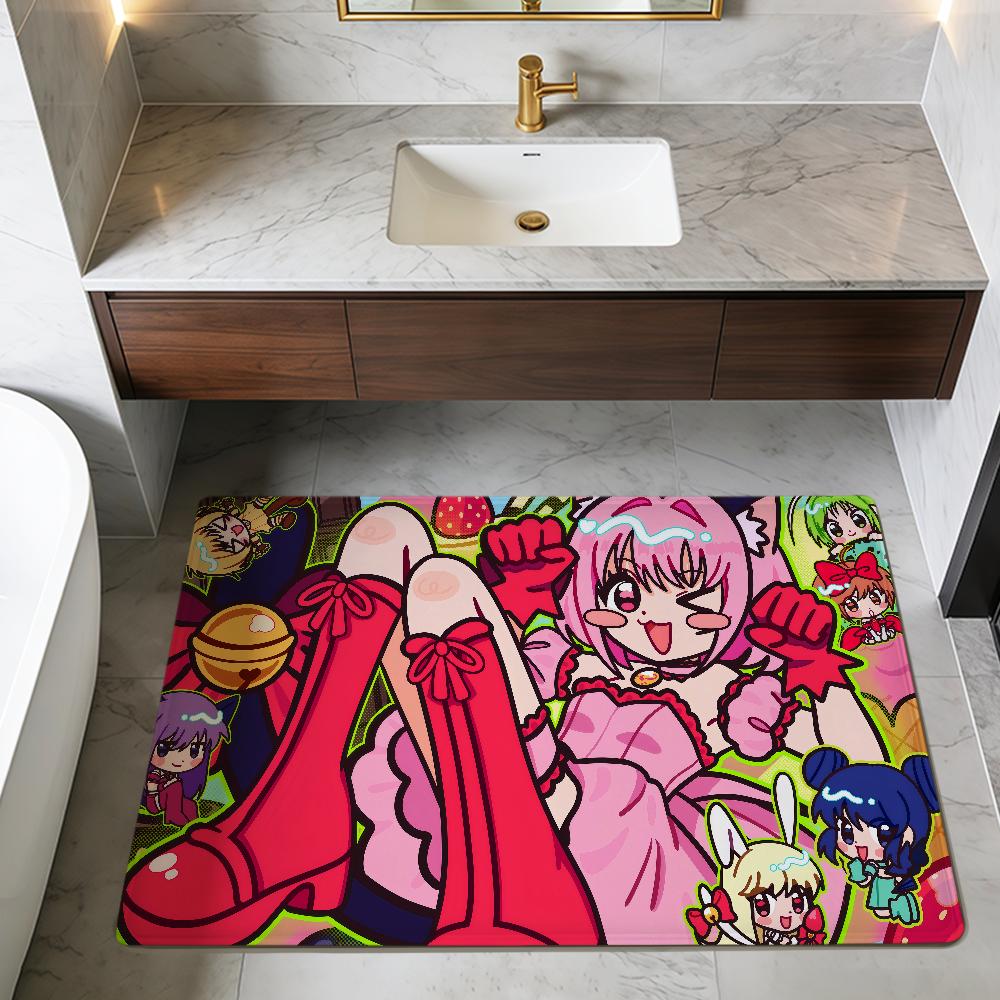 Мультяшный милый классический коврик для двери T-Tokyo Mew Mew коврик для спальни коврик для пола на кухню ванную ковер для прихожей балкона декор для входа дом