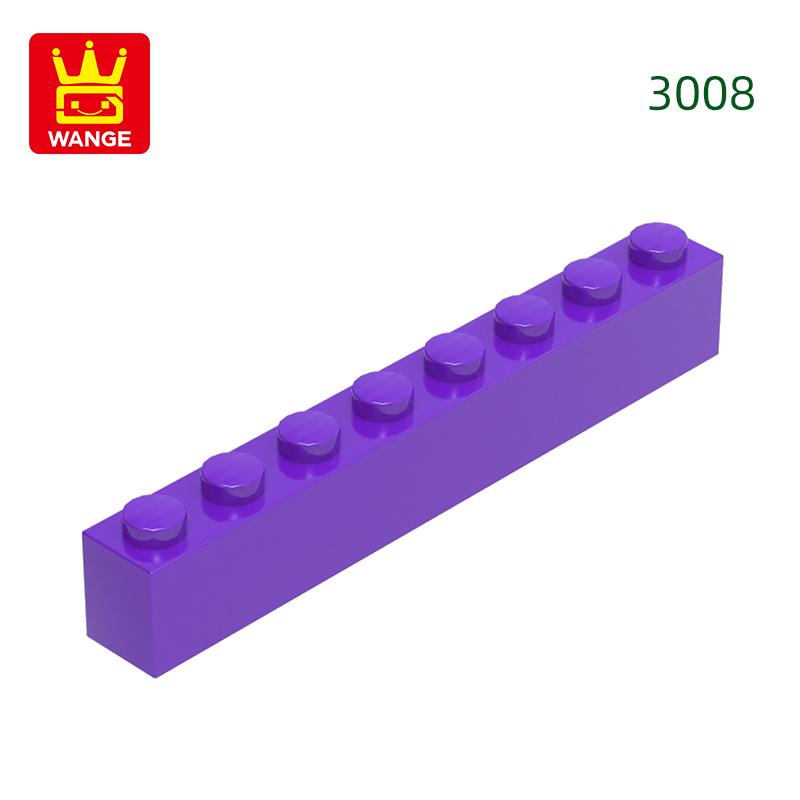 Нетоксичный 33 шт./лот 3008 1x8 Строительный блок с высоким отверстием Moc Базовые классические детали Кирпичные аксессуары Совместимы с DIY Детские игрушки Подарочная коробка
