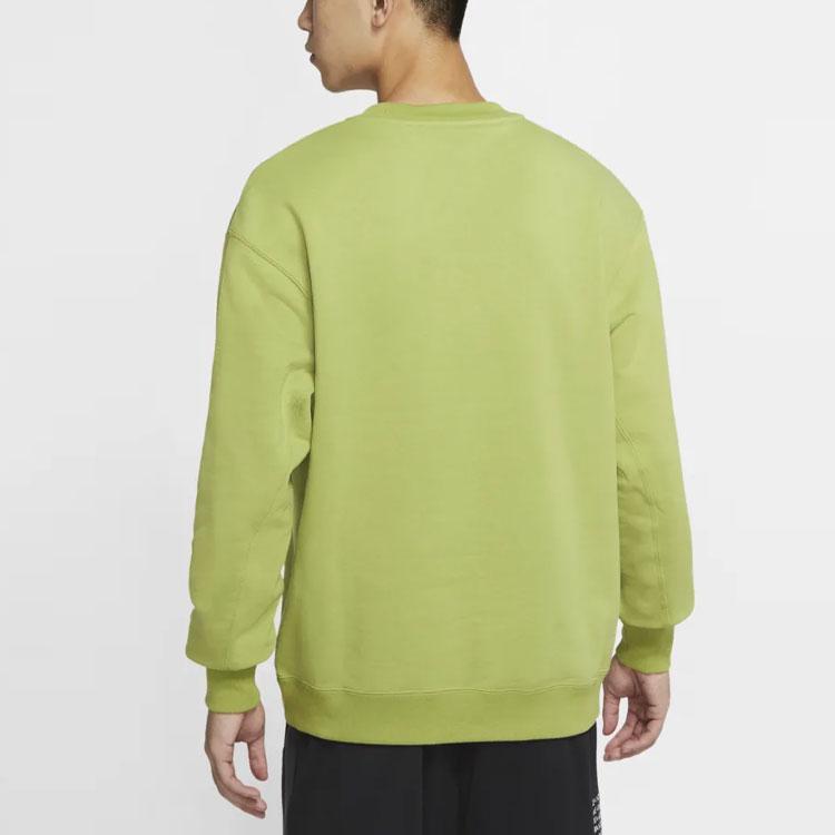 Nike Sweatshirts Men's Pear Green Crew Neck Moderate Regular DB9408-310