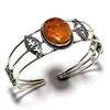Ghost Eye Jasper Gemstone 925 Silver Plated Handmade Jewelry Cuff Bangle