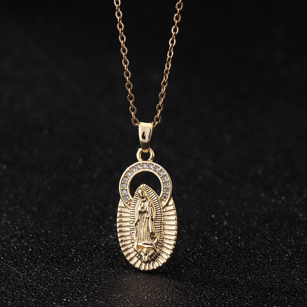 Fashion Micro-Set Multi- Zircon Necklace Pendant Jewelry For Women