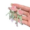 Серьги-гвоздики Color Dopamine ручной работы с бахромой из бисера и цветов, женские легкие, роскошные, модные, элегантные, универсальные серьги высокого класса
