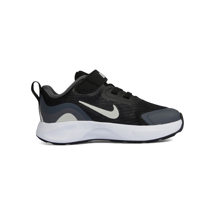 Nike Wearallday Прочные низкие кроссовки для бега Детские кроссовки Черные Серые Белые CJ3818-011