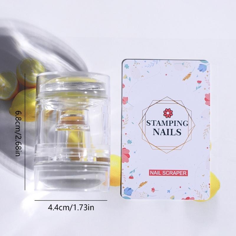 Multi Functional Nail Art Stamper Kit With Highly Elasticity Silicone For Precise Pattern Transfer