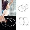 1Pair Women Big Circle Charm Statement Hoop Earrings Evening Party Jewelry Gift