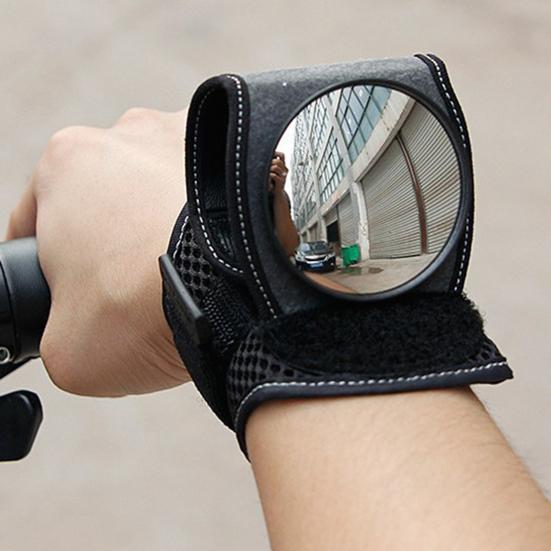 Велосипедное зеркало заднего вида на запястье Легкое Регулируемое Носимое Безопасность при езде на велосипеде Горный Дорожный велосипед Зеркало заднего вида Крепление на запястье Велосипедные аксессуары