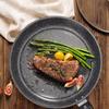 Silver Non-Stick Medical Stone Frying Pan - Universal Stove-Compatible for Pancakes and Steaks
