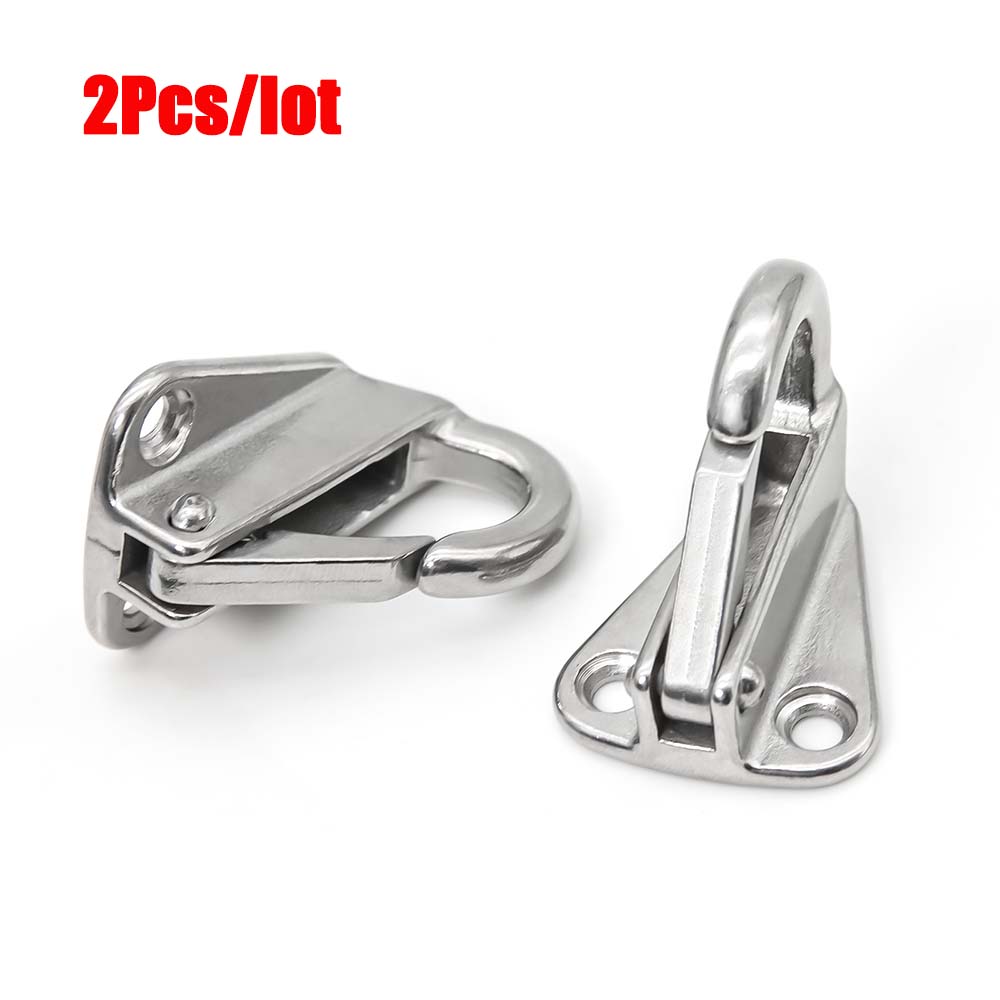 2/1 X пружинный крюк-защелка для судовых лодочных прицепов из нержавеющей стали 316, морская фурнитура, вешалка для крепления, проушина, крюк для подвешивания
