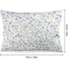 Blue Yellow Flower Leaf Throw Pillow Cover Queen Size Set of 2 Wildflower Aesthetic Floral Lumbar Pillow Case Standard Pillow Cases Watercolor Floral