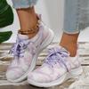 European and American Style Color Block Women's Sports Shoes 2024 Spring and Autumn New Shallow Mouth Soft Bottom Sneakers