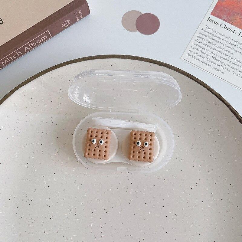 Чехол для контактных линз Новый чехол для контактных линз с пинцетом, набор присосок, портативный контейнер, коробка для контактных линз для женщин и мужчин