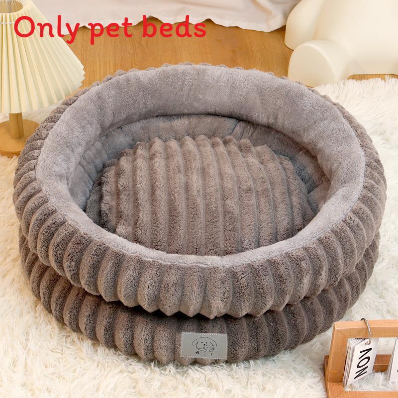 Cozy Pet Shelter Round Pet Bed With Thick Padding For Dogs And Cats