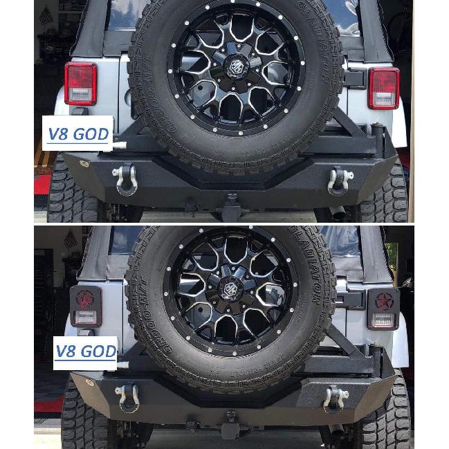 JK Защита задних фонарей Защита задних фонарей Клетка Защита для Jeep JK Wrangler & Unlimited 2007-2018 - Пара