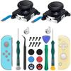 2-Pack Joystick Replacement Analog Thumb Joystick Replacement Parts Repair Kit For