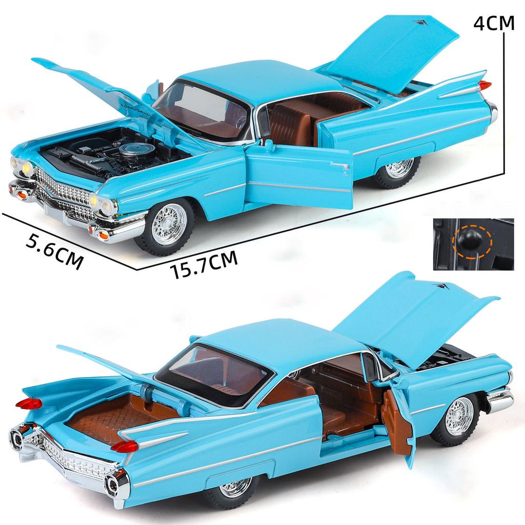 1/32 Cadillac Eldorado Biarritz Металлическая Модель Машинки Игрушка Литье под Давлением Металлическая Литье Звук и Свет Машинки Игрушки для Детей Транспортное Средство
