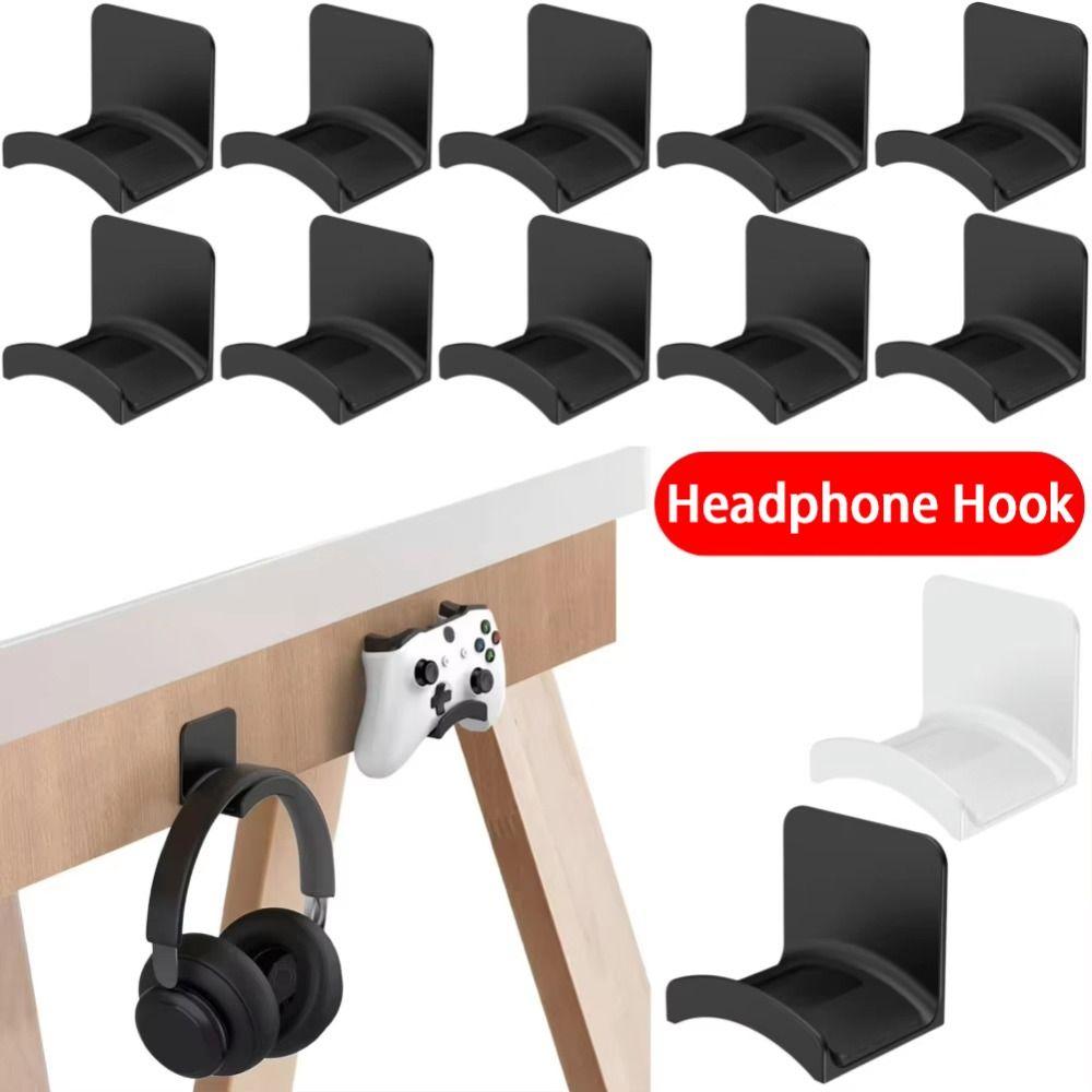 Adhensive Headphone Hook Wall-mounted Earphone Display Stand Headphone Stand for Gaming Headsets
