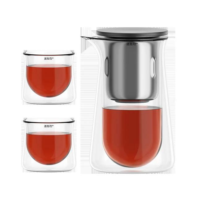 Teapot Magnetic One-Touch Tea And Water Separation Press-type Teapot Lazy Tea Maker Household Teapot