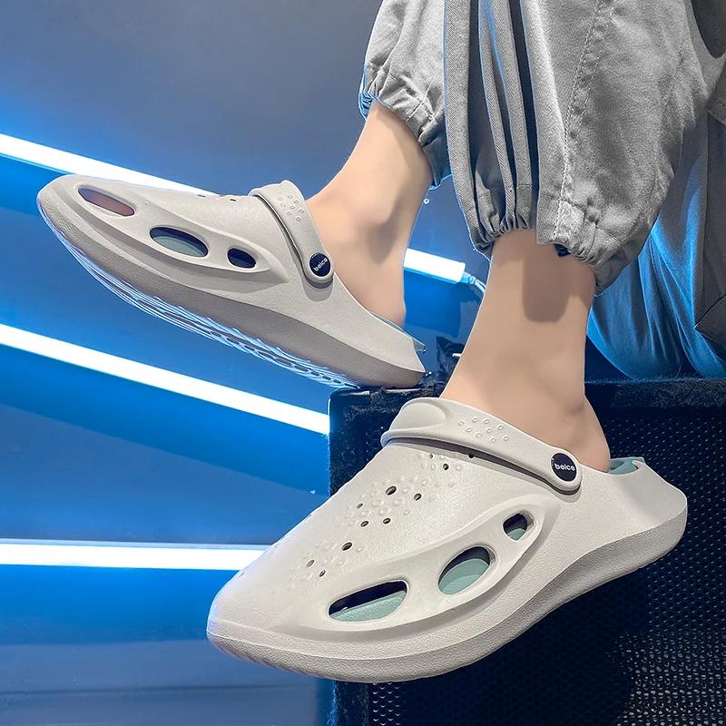 Sliders Masculin Men's Winter Slippers Boy Child Orthopedic Flip Flops Most Popular Style Brand Man Shoes Athletics Tennis Blue