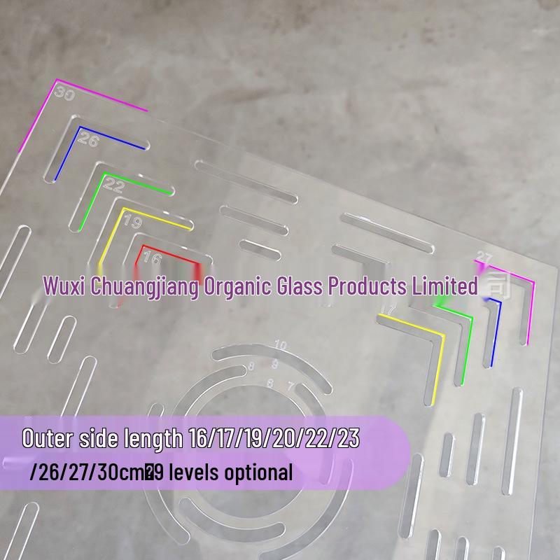 Шаблон квадратного платка 30 см для резинки для волос: Акриловый лист для пэчворка своими руками