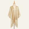 Sun Protection Dresses Shawls Gold Silver Wedding Scarf Summer Pashmina  for Women