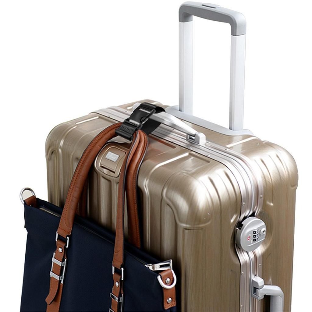 Luggage Strap Suitcase Luggage Belt Travel Bag Buckle Strap Adjustable Baggage Strap with Quick Releases Plastic Buckle