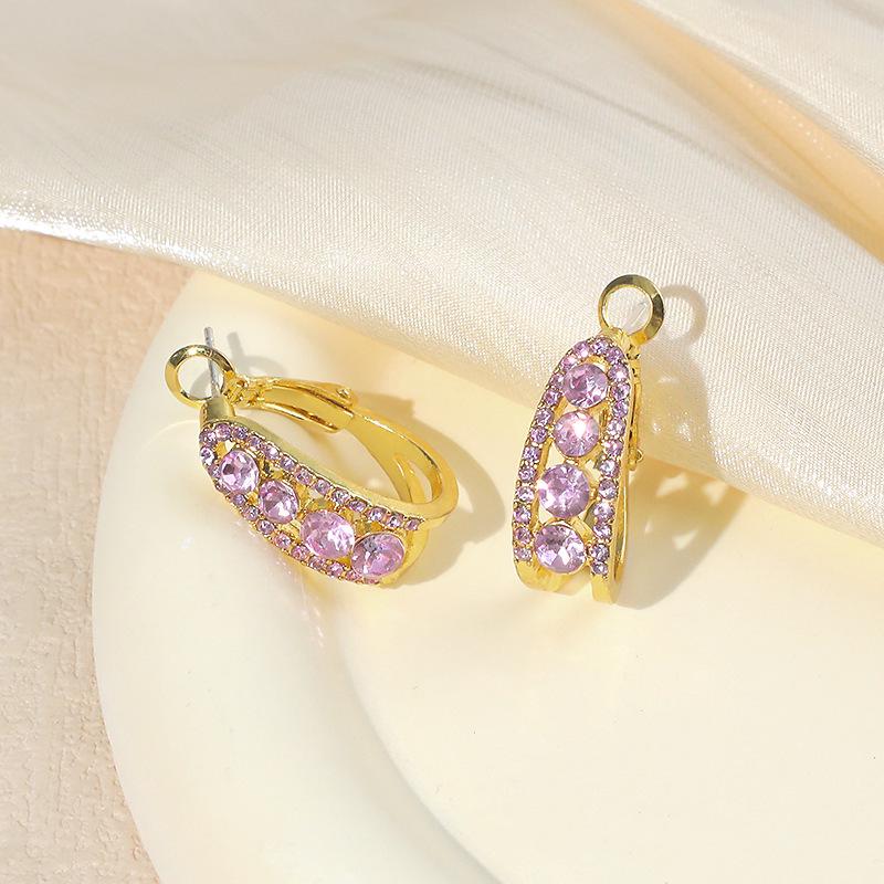 Элегантные магнитные алмазные клипсы для ушей, идеально подходящие для непроколотых ушей. Модный аксессуар в японско-корейском стиле для создания изысканного образа знаменитости.