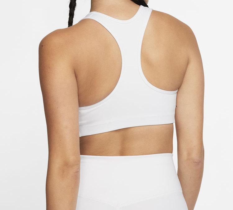 Nike Спортивный бюстгальтер с принтом Swoosh BV3637-100