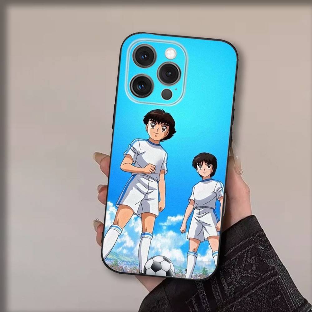 Чехол для телефона с изображением аниме C-Captain T-Tsubasa для iPhone 17,16,15,14,13,12,11,Pro,Max,Plus,Air,X,XS,XR,SE,8,7,Mini, Мягкий Черный Funda