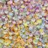 100pcs 9.5mm Fashion Acrylic Flower Beads For Bracelet Necklace Making DIY Jewelry Accessories