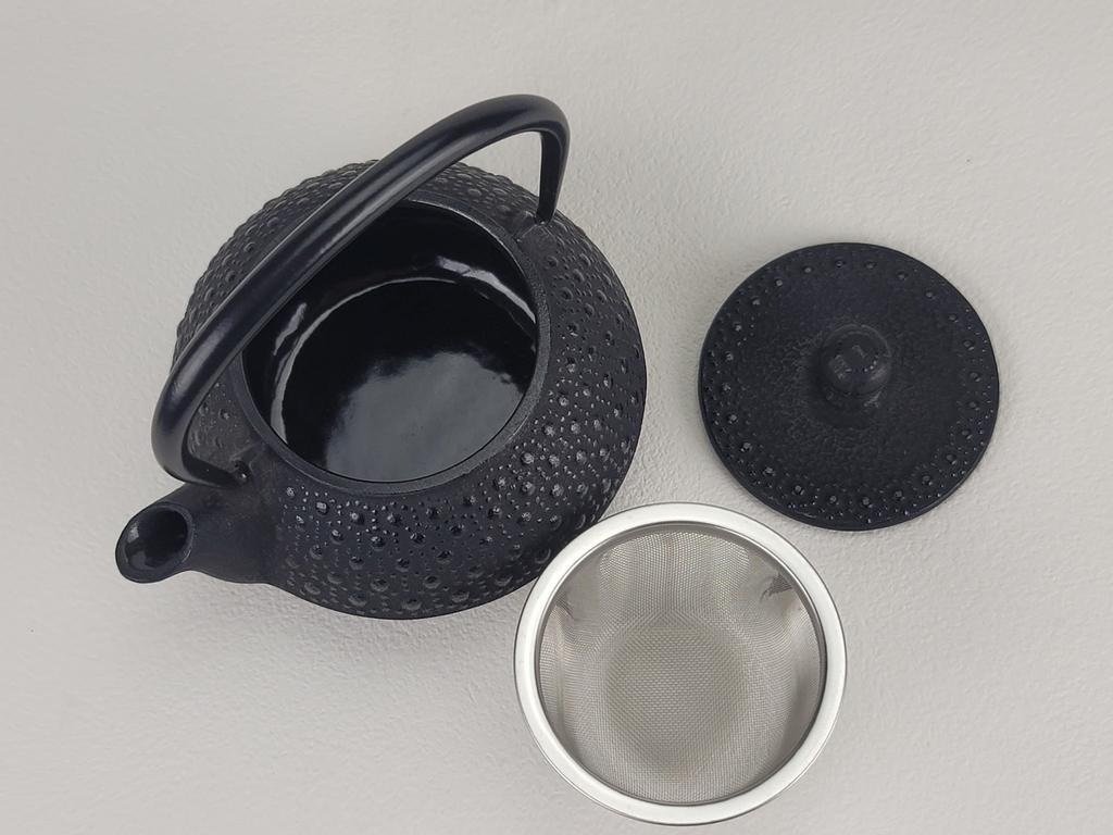 Чайник Iwachu 3 типа Черепаховый панцирь, черная эмаль внутри и сзади крышки Nanbu Ironware 12303 0,32 л