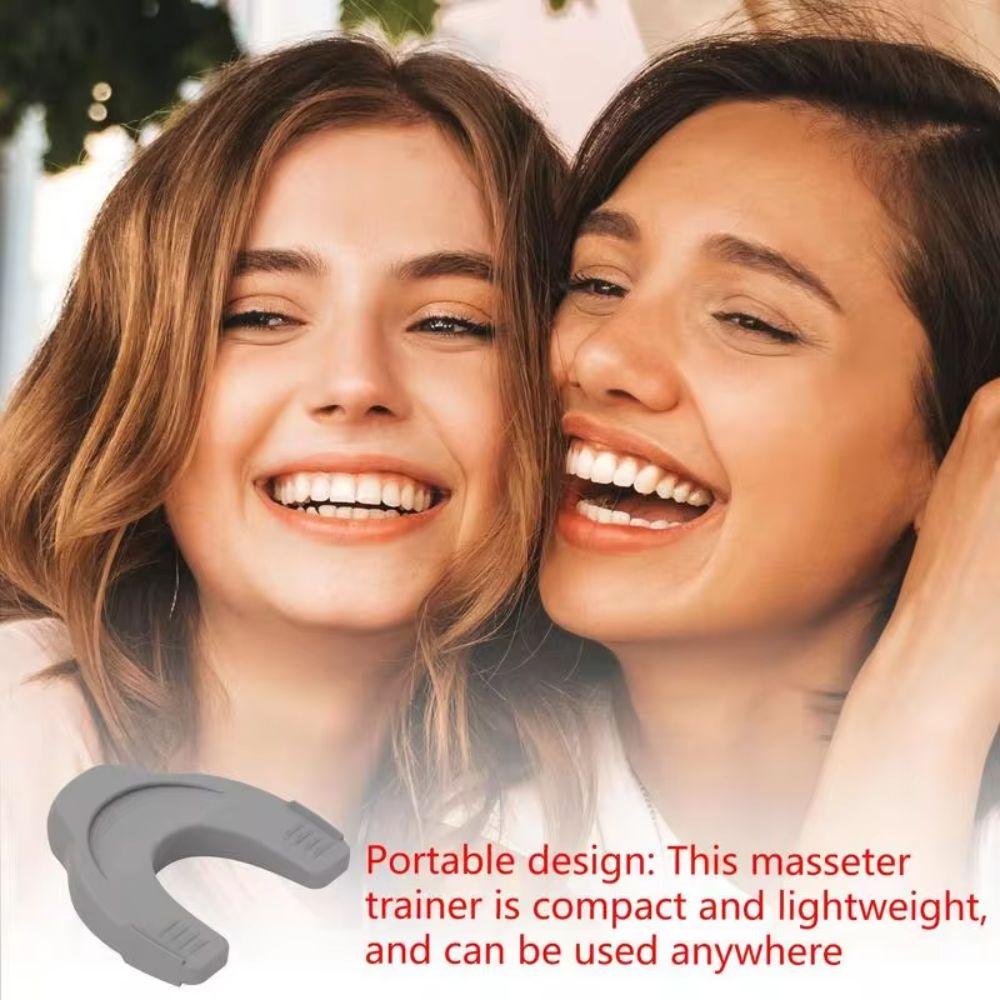 Silicone Jaw Exerciser Tool Jaw Trainer Double Chin Reducer Neck Toning Equipment Cheekbones