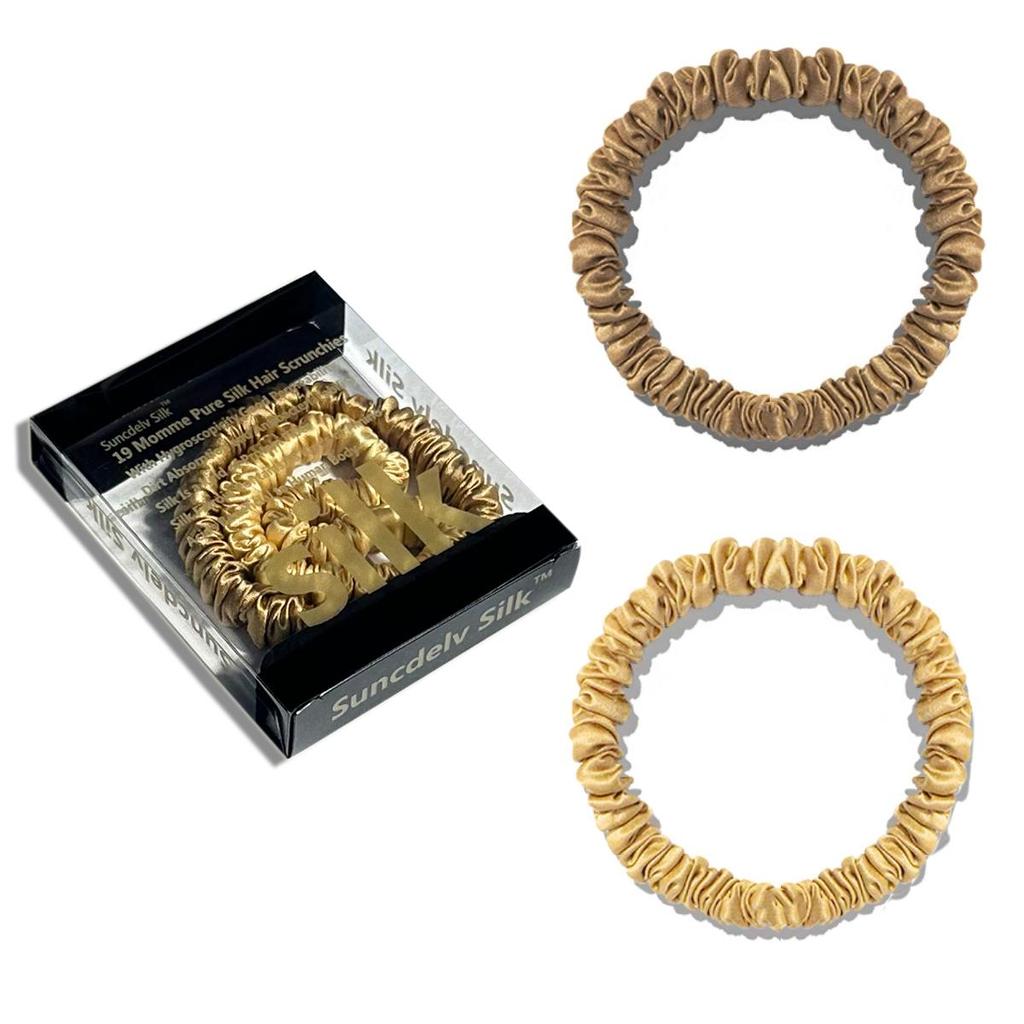 1 коробка, резинки для волос из 100% чистого шелка шелковицы, шелковые резинки для волос, резинки для волос, узкие резинки для волос, держатели для хвостиков, аксессуары для ухода за волосами